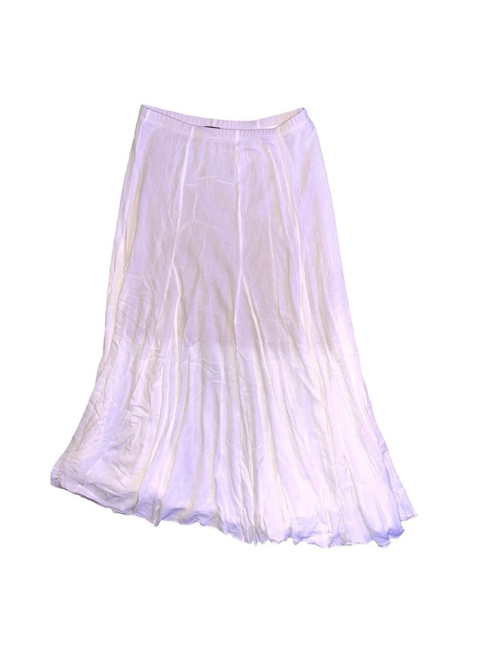 Karen Kane White Maxi Skirt Women Medium Boho Festival - Picture 7 of 13